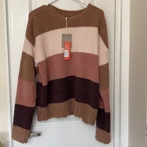 NWT Thread & Supply crew neck striped sweater